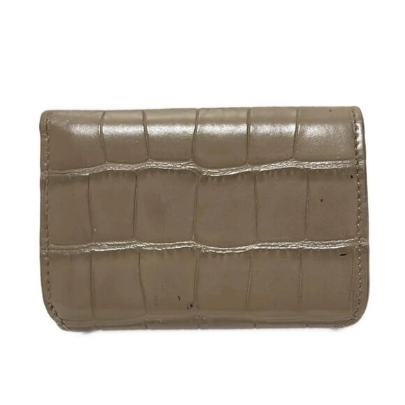 BALENCIAGA Cash Mini Wallet Brown Leather - Trifold Wallet 206-081525 - Picture 2 of 5